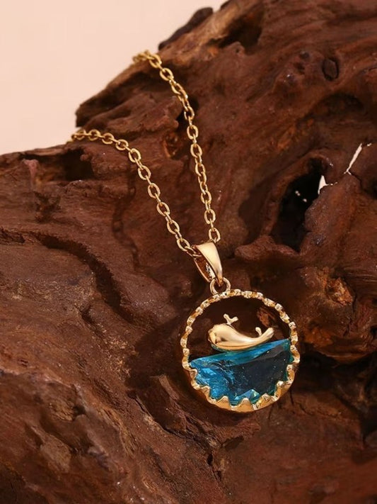 Cute Dolphin Necklace Pendant for Beach Lovers