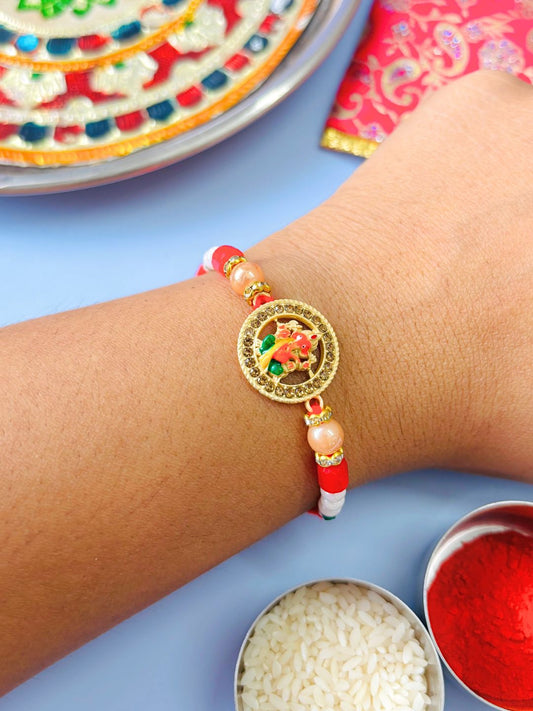 O My Friend Ganesha Kids Rakhi with Roli Chawal for Kids