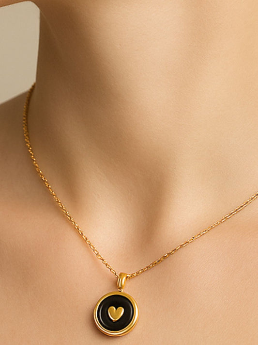 Black Magic Black Heart Necklace Pendant