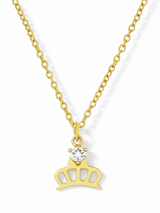 Tiffany Crown AD Necklace Chain (Gold)