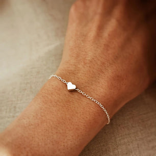 Pinterest Heart-shaped Bracelet Anti-tarnish Stainless Steel Bracelet (Silver)