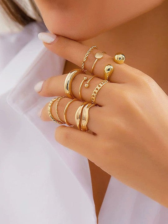 Daisy Ring Combo Set (Gold)