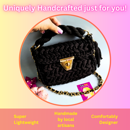 Black Magic Crochet Bag