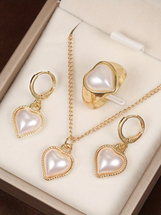 White Pearl Jewellery Set