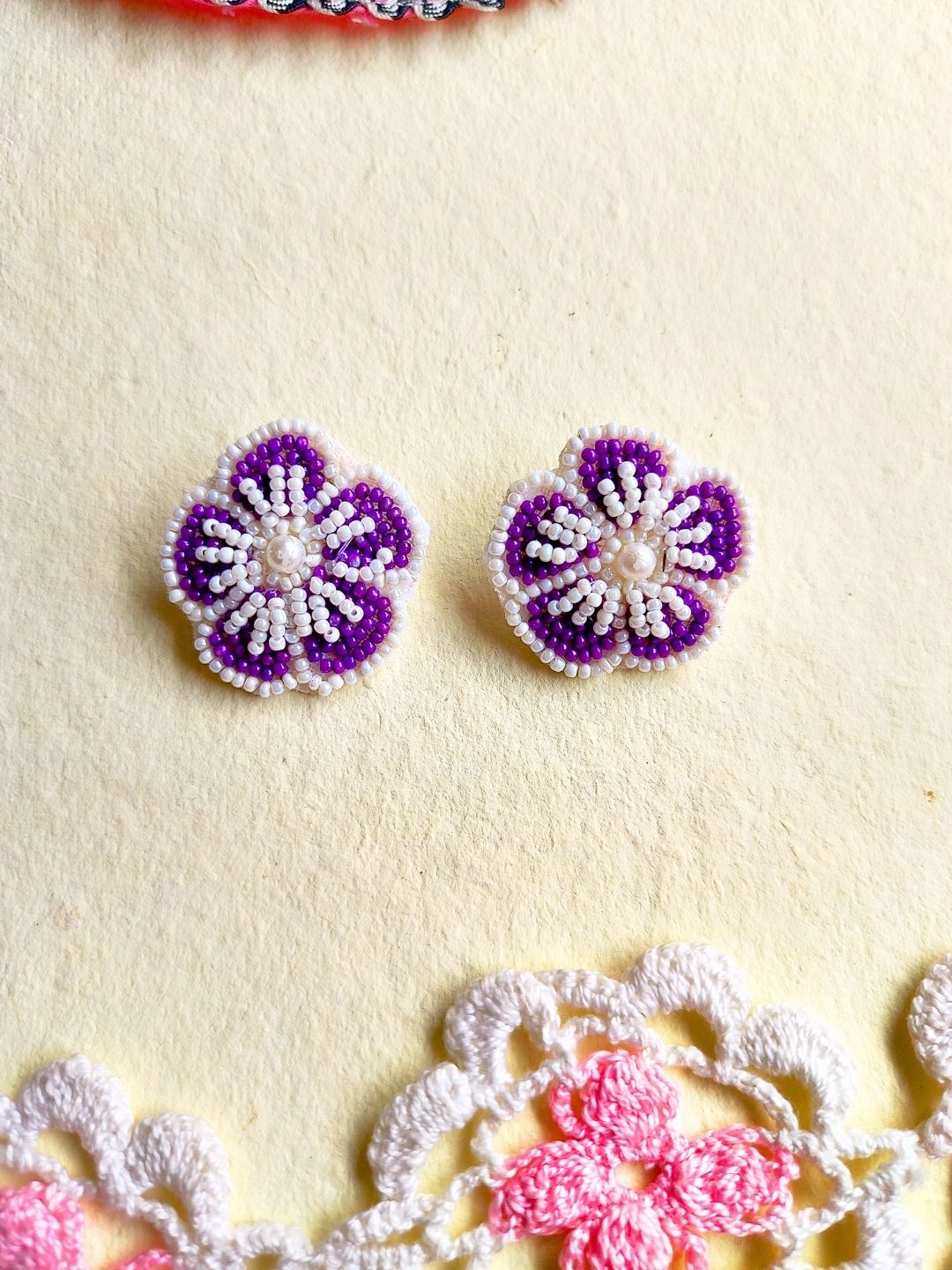 Floral Earring Set (Lilac)