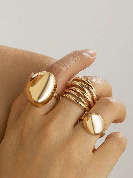 Stacking Ring Combo of 3 (Gold)