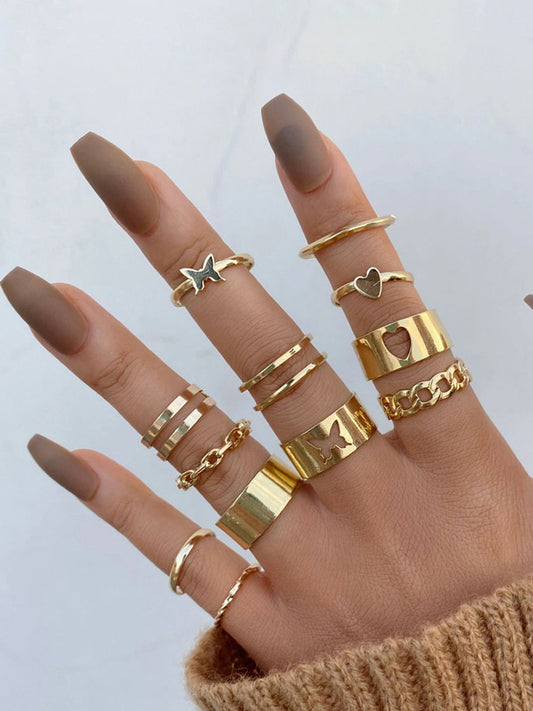 Pookie Ring Combo Set (Gold)