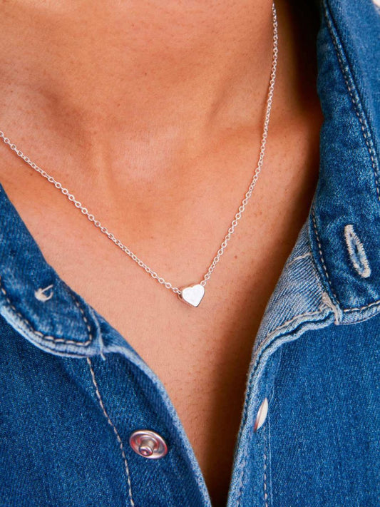 Silver Heart Necklace Chain