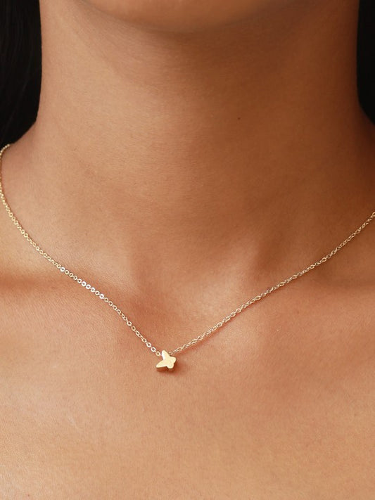 Butterfly Necklace Chain (Gold)