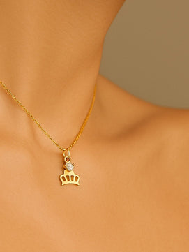 Tiffany Crown AD Necklace Chain (Gold)