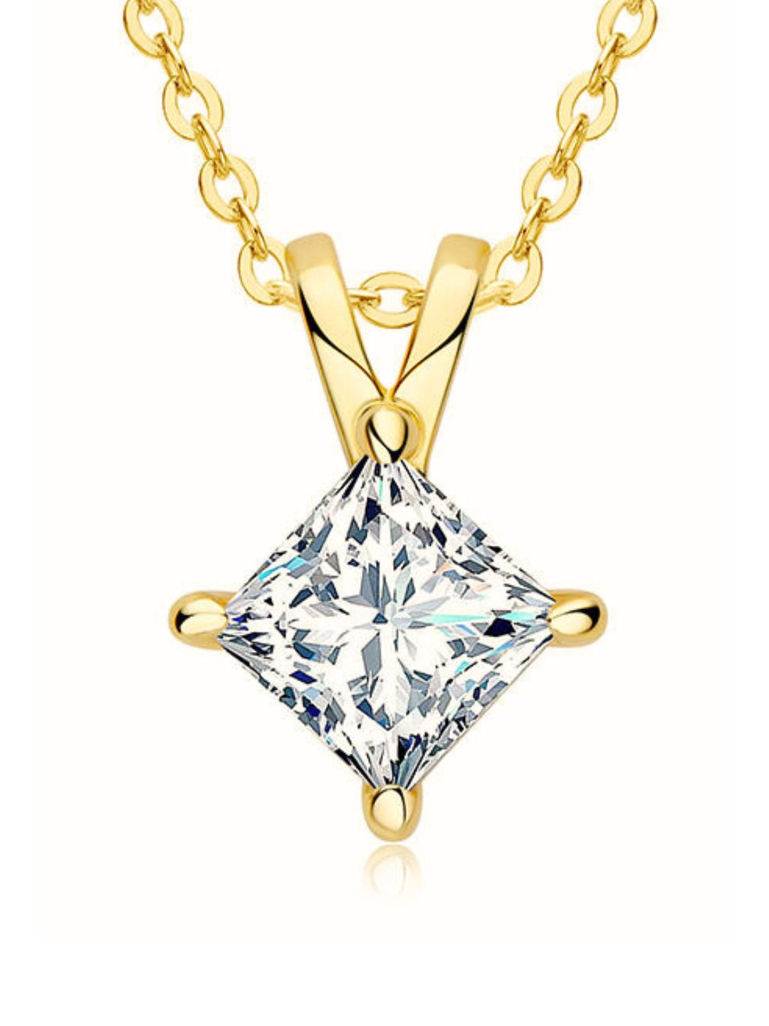 Star-shape AD Necklace Chain (Gold)