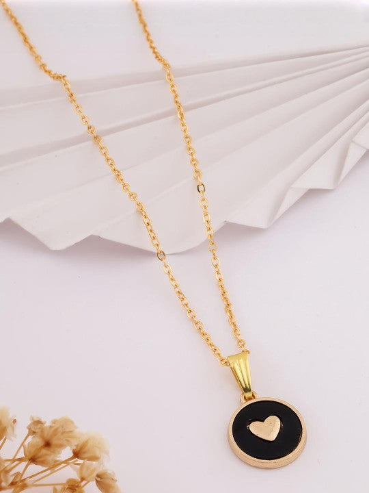 Black Magic Black Heart Necklace Pendant