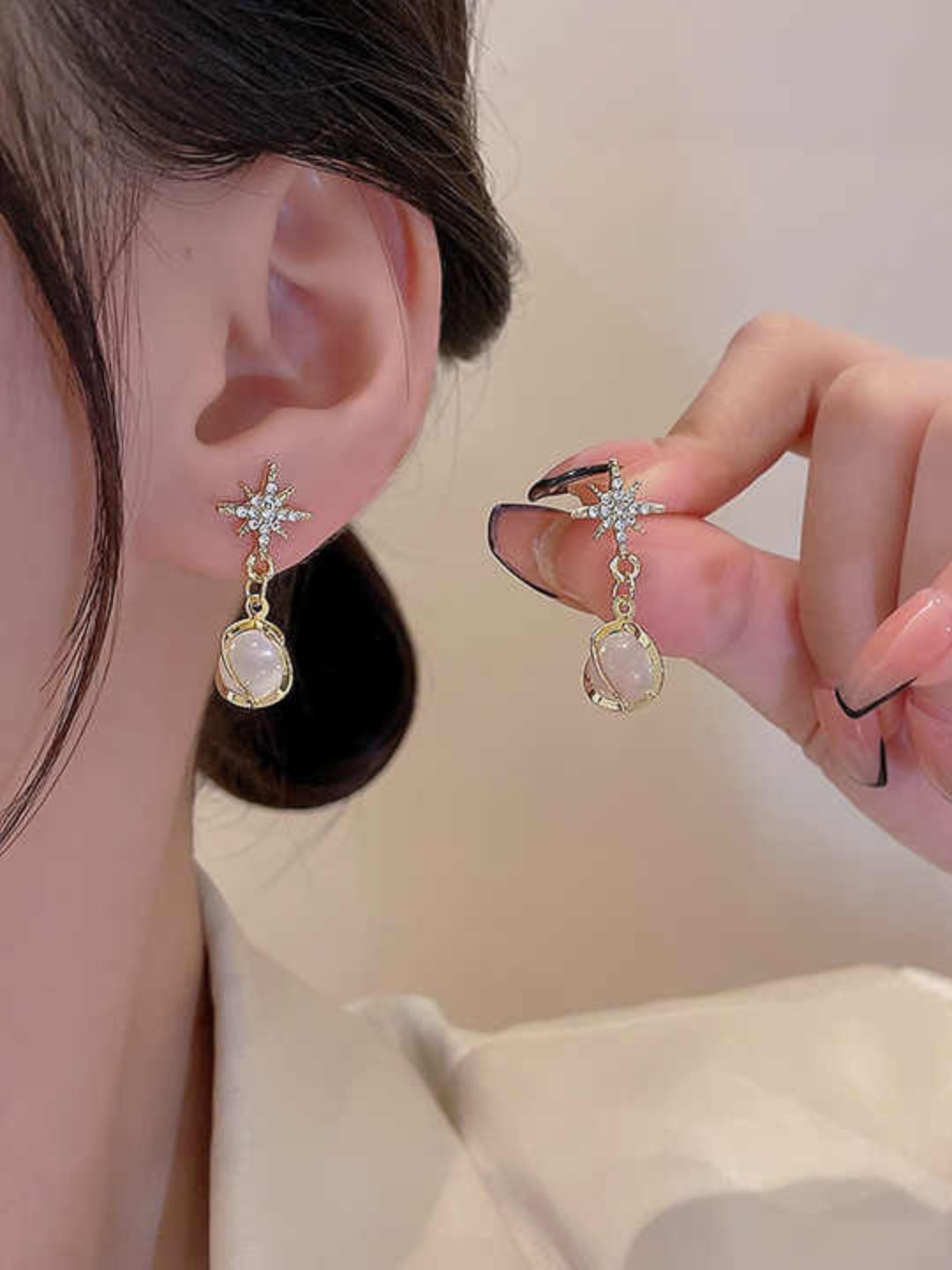 Star Drop Earrings