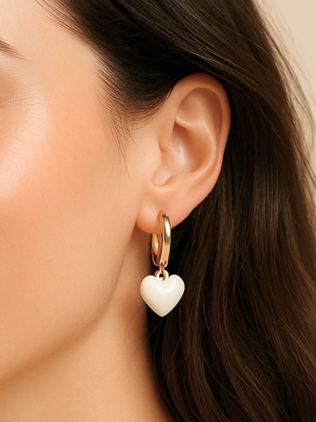 Heart Hoop Earrings