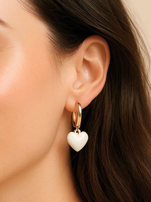 Heart Hoop Earrings