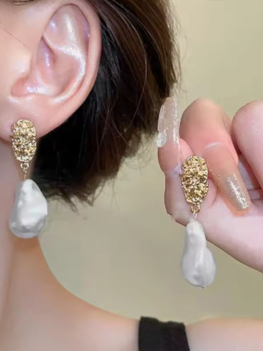 Designer Pearl Drop Earrings