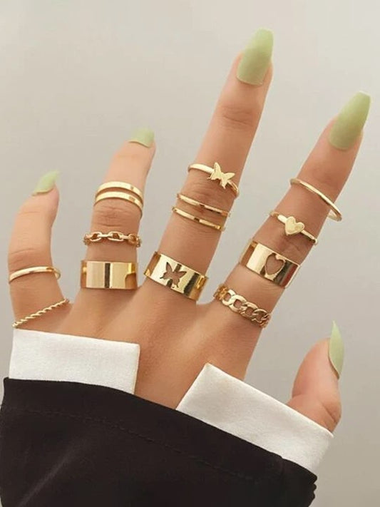 Pookie Ring Combo Set (Gold)