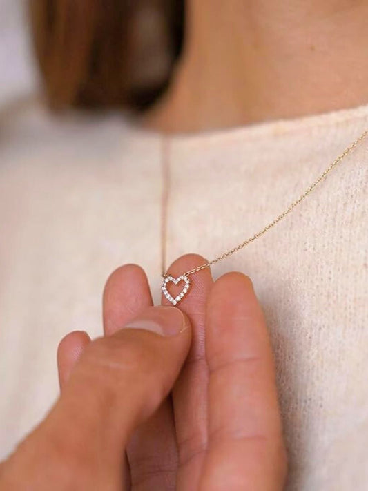 Heart AD Necklace Chain (Gold)