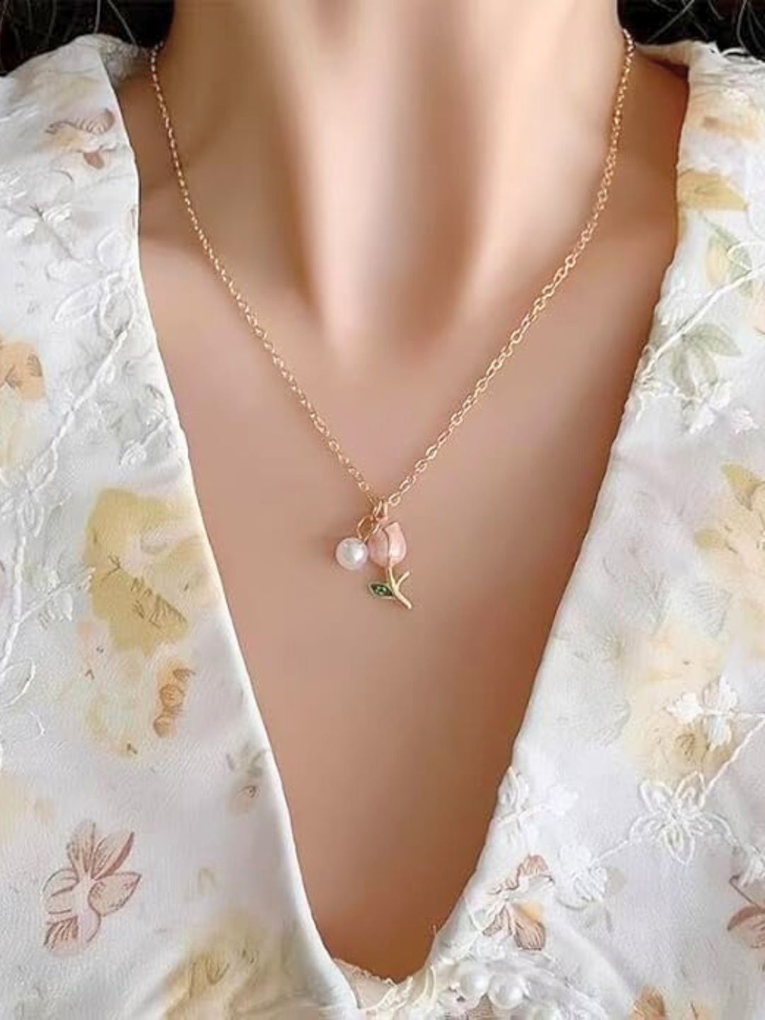 Lotus Necklace Chain (Gold)