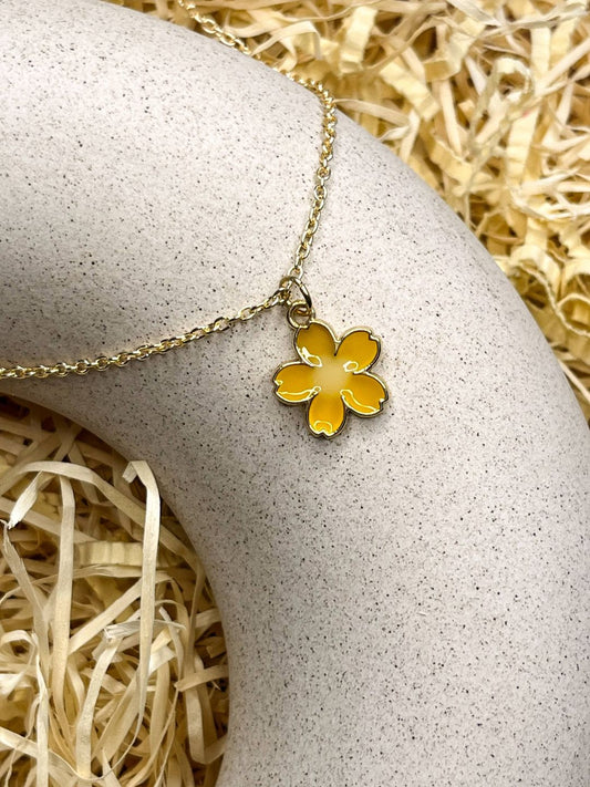 Daisy Necklace Chain (Gold)