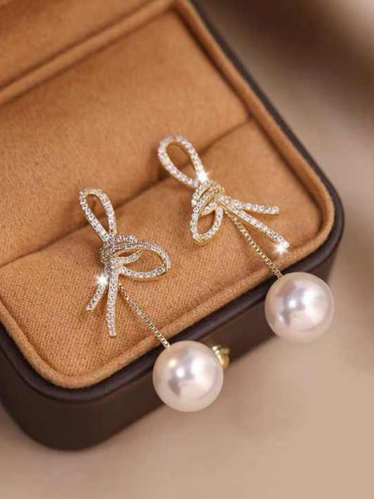 Bow Knot Dangler Earrings
