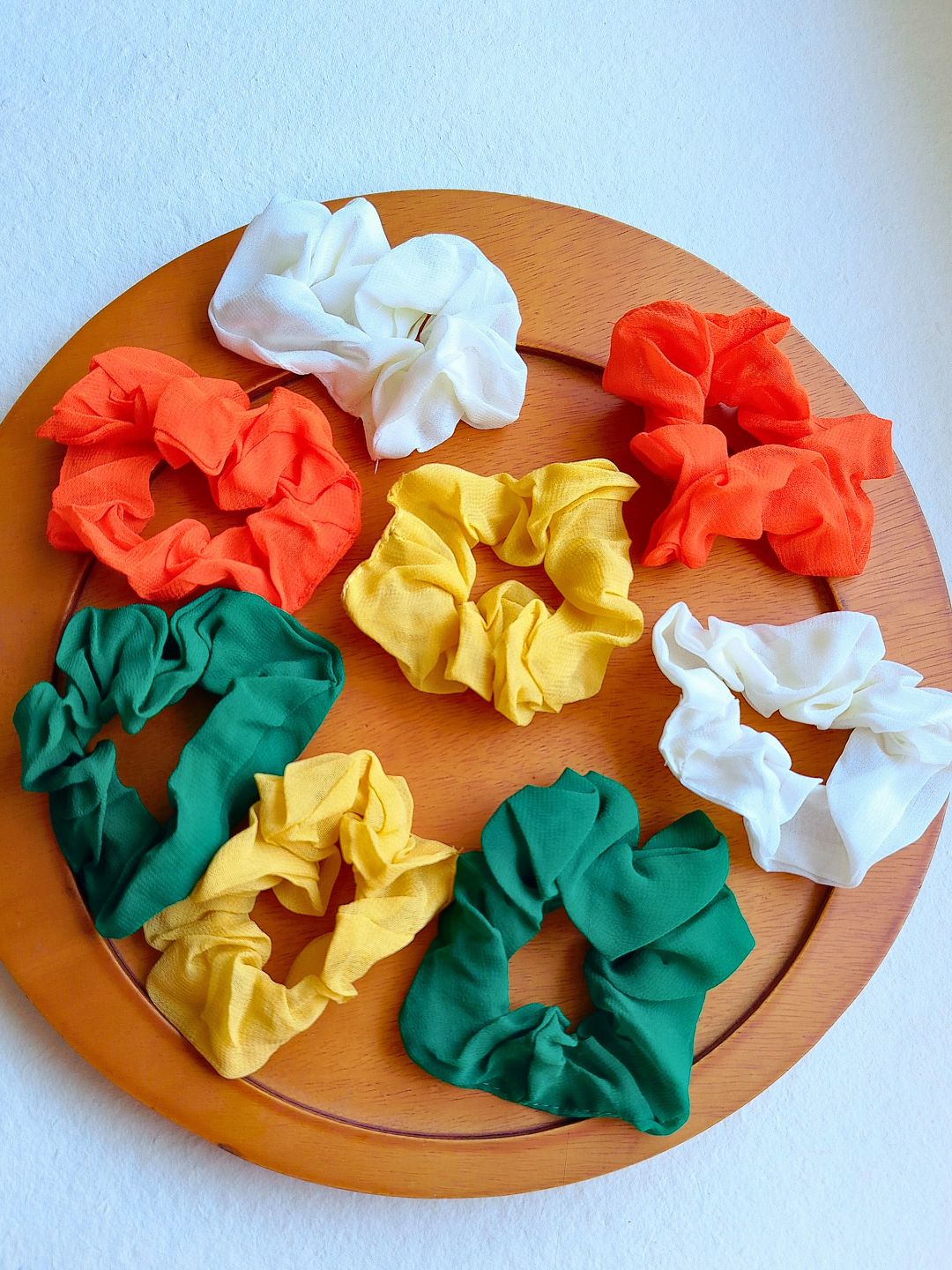 Pack of 8 Cotton Scrunchies
