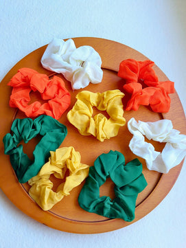 Pack of 8 Cotton Scrunchies
