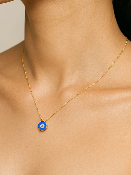 Evil Eye Necklace Chain (Gold)