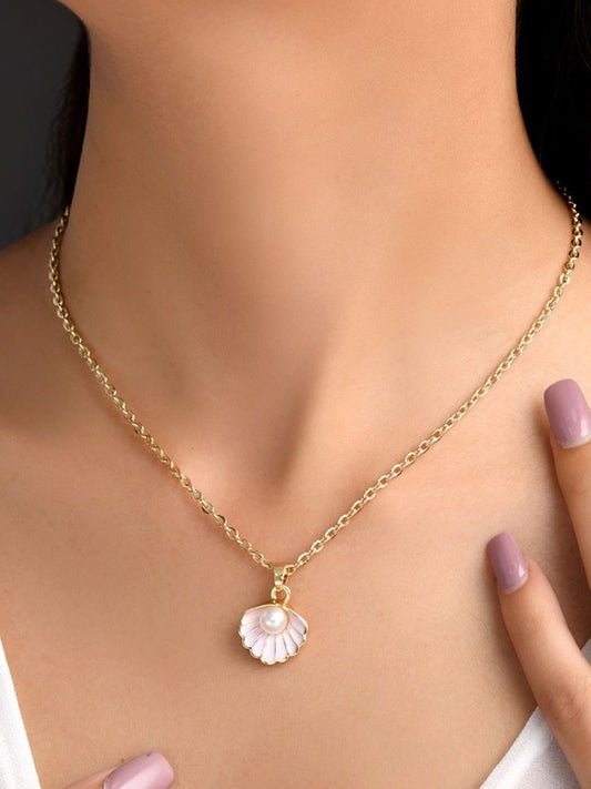 Shell Necklace Chain (Gold)