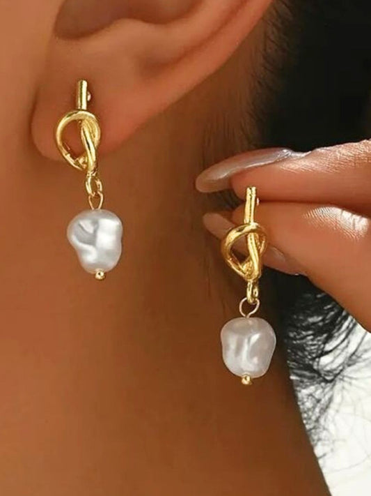 Pearl Knot Earrings