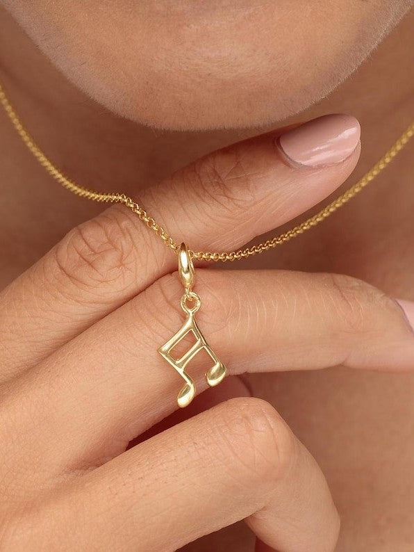Music Note Necklace Pendant for Music Lovers