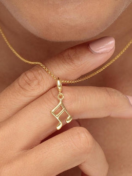 Music Note Necklace Pendant for Music Lovers