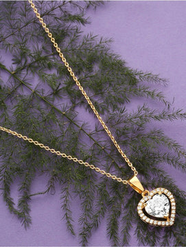 Heart AD Necklace Chain (Gold)