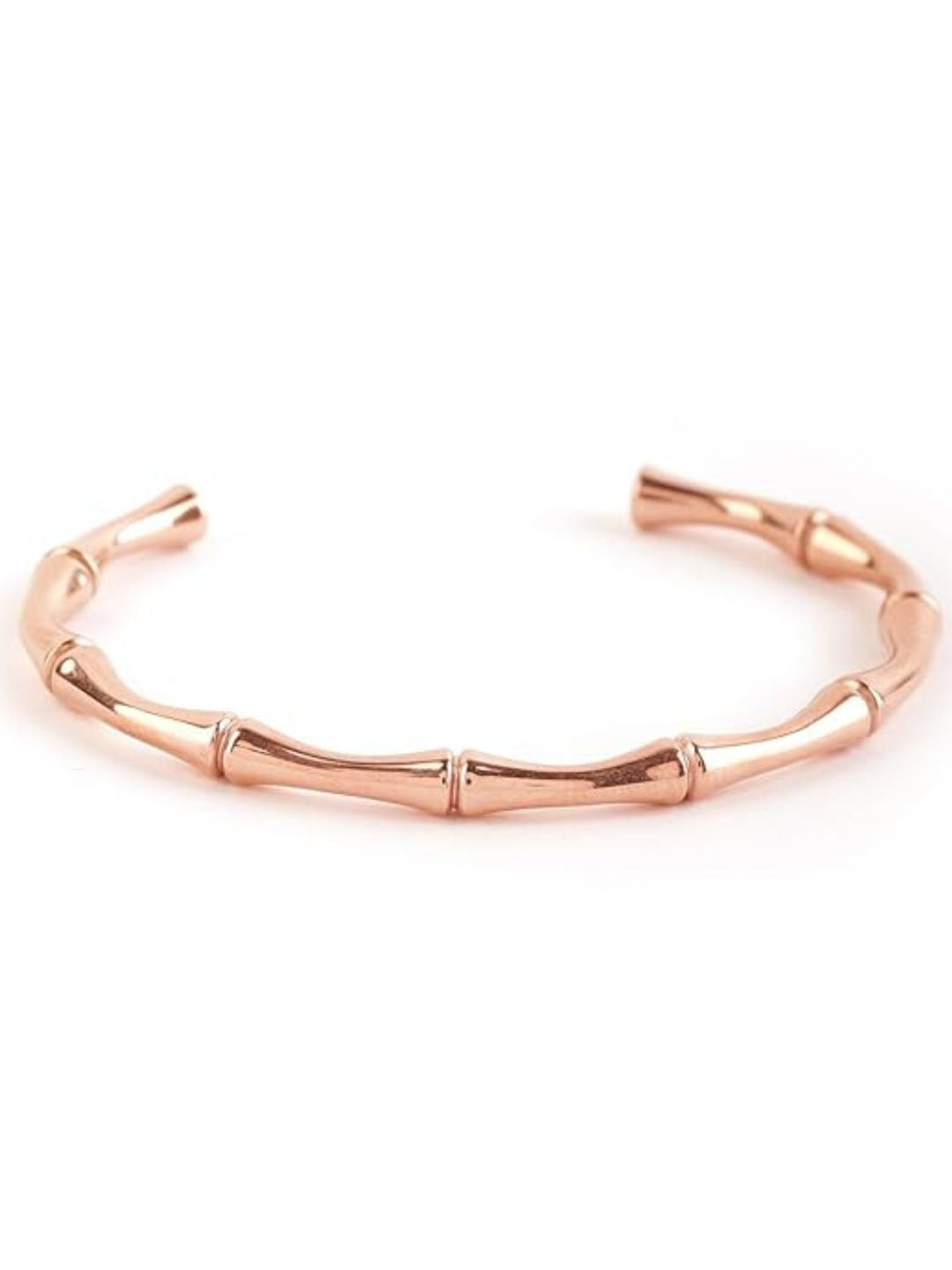 Viral Bamboo Cuff Bracelet (Rose-Gold)