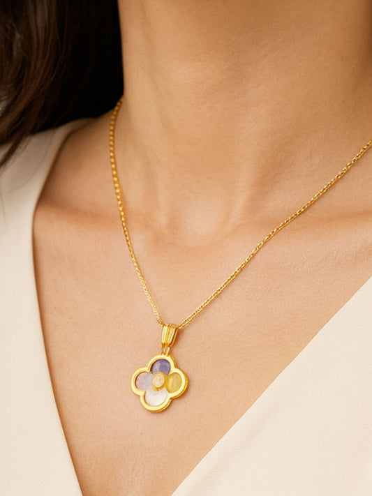 Cute Clover Necklace Pendant