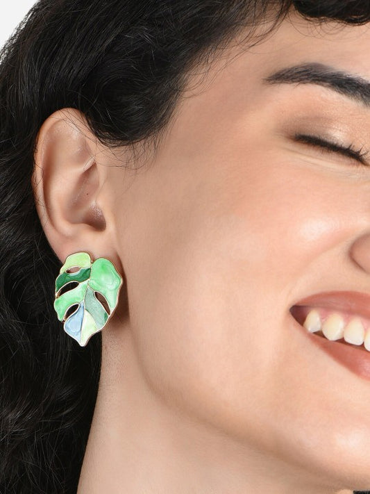 Leafy Earring Studs