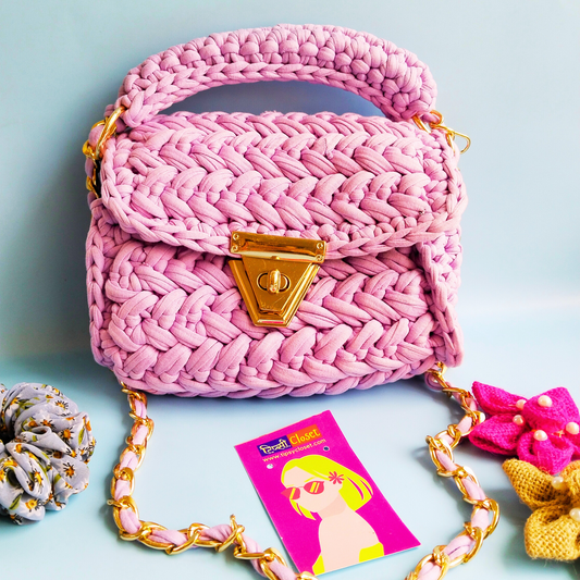 Dreamy Lilac Crochet Bag