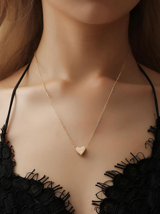 Little Heart Necklace Chain (Gold)