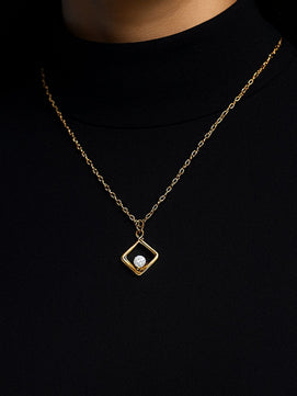 Gold-plated AD Necklace Chain