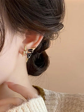 Black Butterfly AD Earring Studs