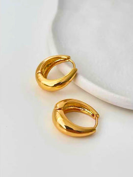 Gold Mini Hoop Earrings (Gold)