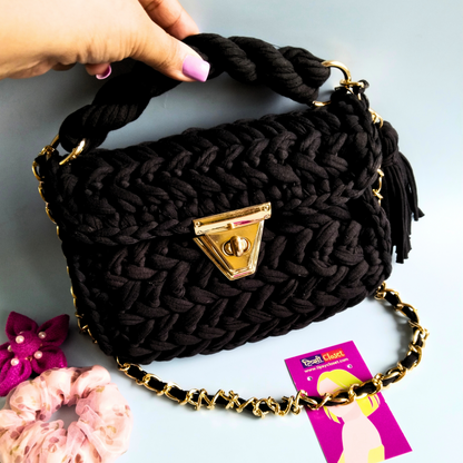 Black Magic Crochet Bag