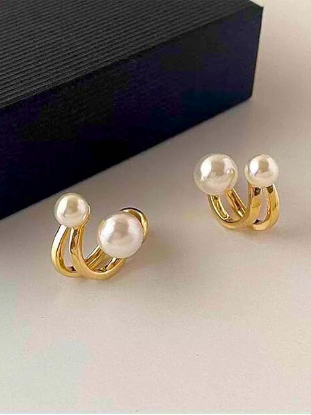 Gold Pearl Studs