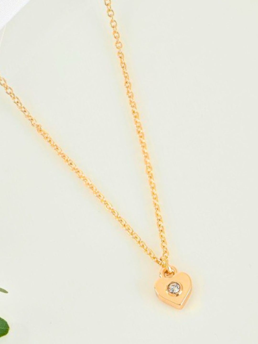 Heart AD Necklace Chain (Gold)
