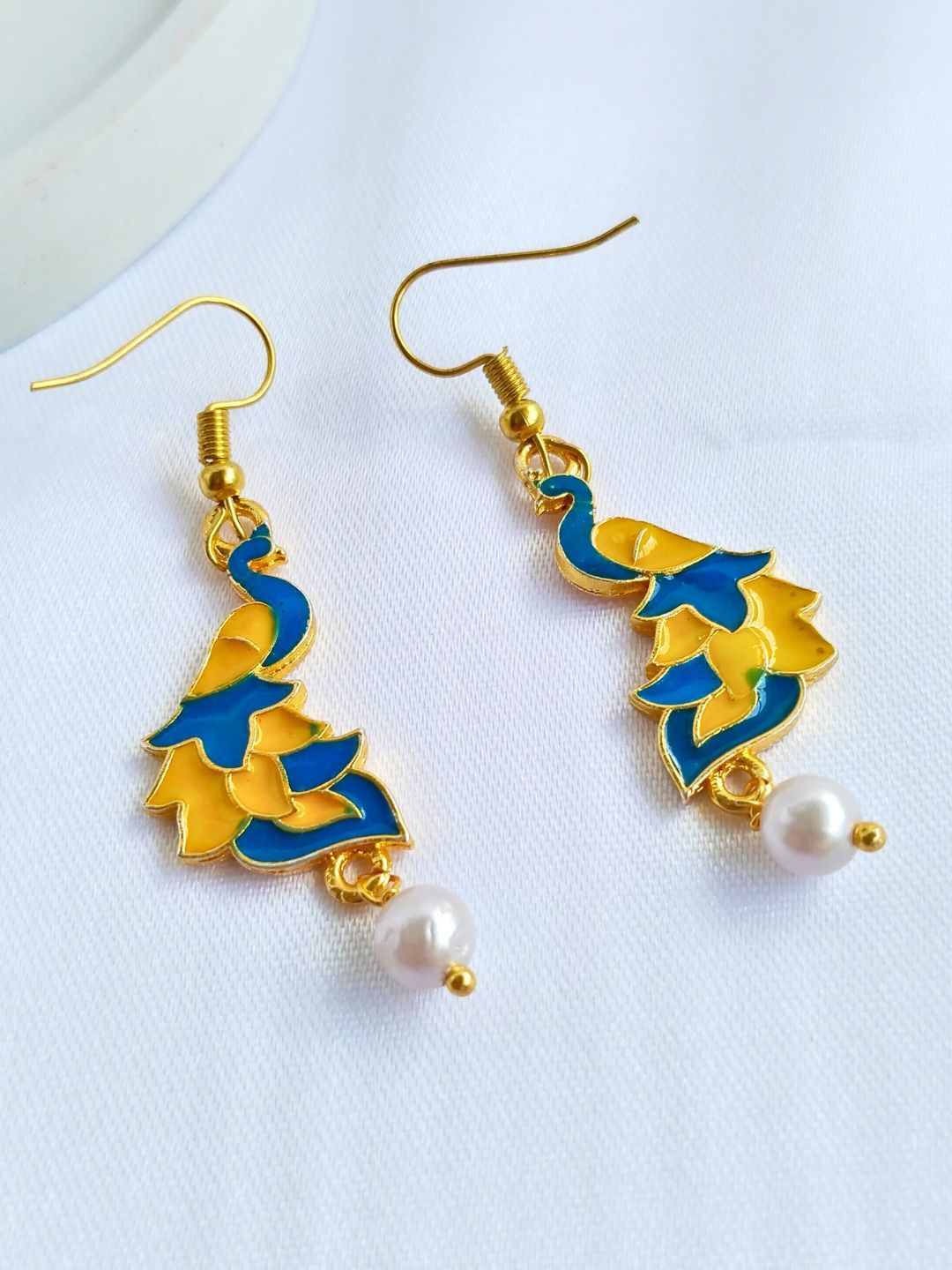 Paakhi Drop Earrings J680 (Yellow Sky)