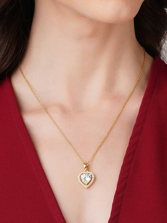 Heart AD Necklace Chain (Gold)