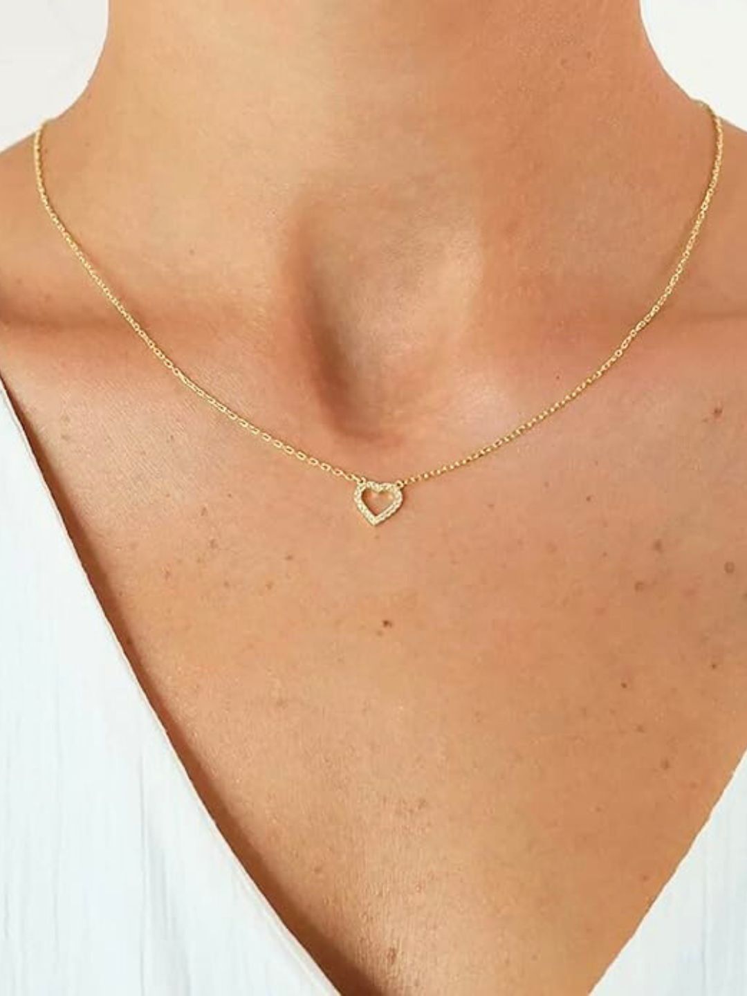 Heart AD Necklace Chain (Gold)