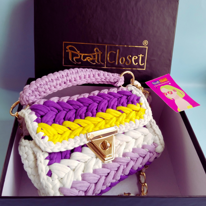 BTS Lover Lilac Crochet Bag