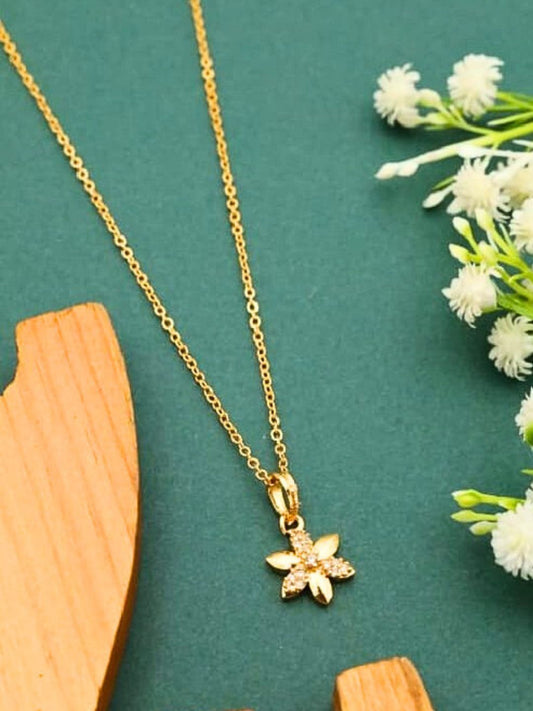 AD Flower Necklace Pendant