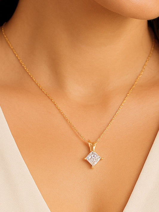 Star-shape AD Necklace Chain (Gold)